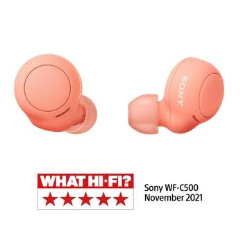 Bezdrátová sluchátka SONY True Wireless WF-C500, červená (red)