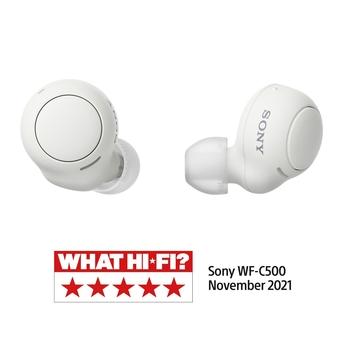 Bezdrátová sluchátka SONY True Wireless WF-C500, bílá (white)