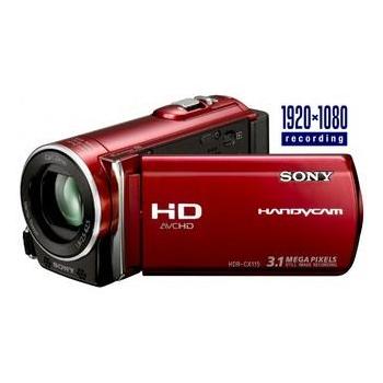 Digitální videokamera SONY HDR-CX115ER, červená (red)