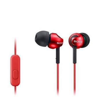 Sluchátka SONY MDR-EX110AP červená (red)