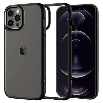 Kryt SPIGEN Crystal Hybrid pro iPhone 12 Pro Max, černý (black)