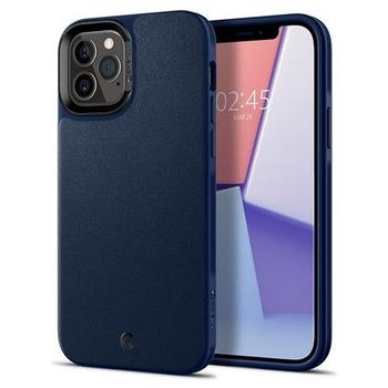 Kryt SPIGEN Leather Brick pro iPhone 12/12 Pro - Navy