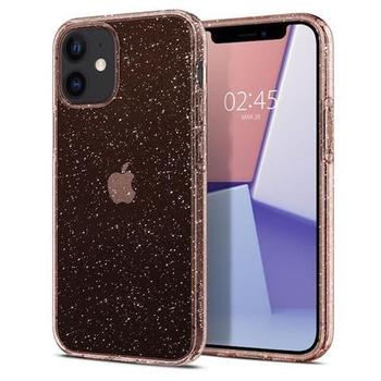 Kryt SPIGEN Liquid Crystal Glitter pro iPhone 12 mini - Rose Quartz