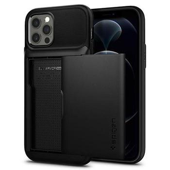 Kryt SPIGEN Slim Armor Wallet pro iPhone 12/12 Pro - Black