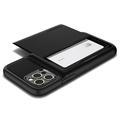 Spigen kryt Slim Armor Wallet pro iPhone 12/12 Pro - Black