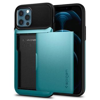 Kryt SPIGEN Slim Armor Wallet pro iPhone 12/12 Pro - Mint