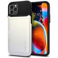 Spigen kryt Slim Armor Wallet pro iPhone 12/12 Pro - White