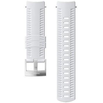 Řemínek SUUNTO silikonový velikost M - white/steel