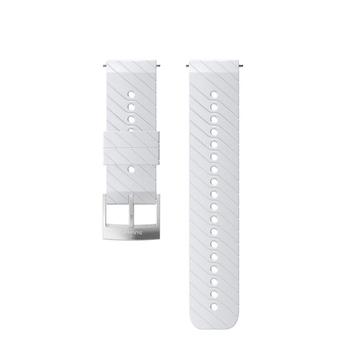 Řemínek SUUNTO silikonový velikost M - white/steel