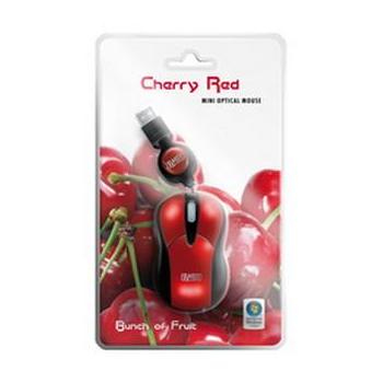 Mini myš pro notebooky SWEEX Cherry Red, červená (red)