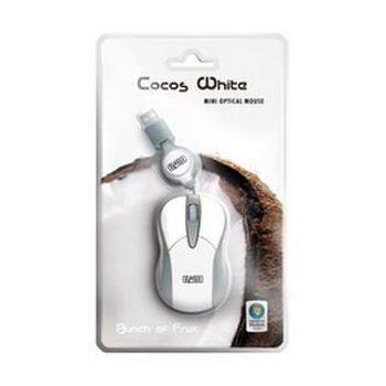 Mini myš pro notebooky SWEEX Cocos White, bílá (white)