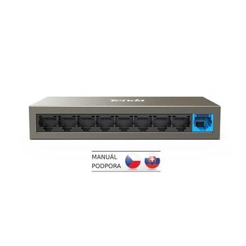 Tenda TEF1109D - 9x 10/100Mbps Switch, Fanless-bez ventilátorů, ochrana proti přepětí, VLAN