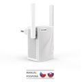 Tenda A18 - WiFi Range Extender AC1200 Dual Band, opakovač 1200 Mb/s, 1x LAN 100 Mb/s, WPS, 2x 2dBi