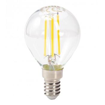 TESLA LED žárovka miniglobe FILAMENT RETRO/ E14/ 4W/ 230V/ 470lm/ 4000K/ denní bílá/ čirá