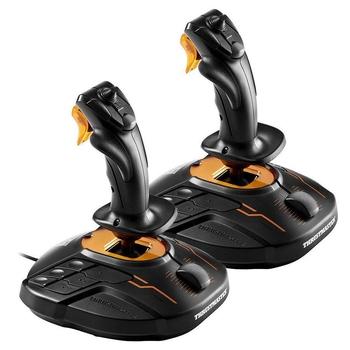 Joystick THRUSTMASTER T16000M Space sim duo stick HOTAS, černý/oranžový (black/orange)