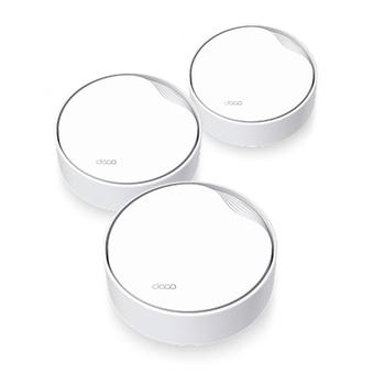 Wi-Fi router TP-LINK AX3000 Deco X50-PoE(3-pack), bílý (white)