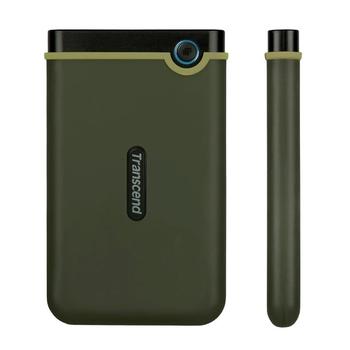 Přenosný pevný disk TRANSCEND StoreJet 25M3S 2TB SLIM, zelený (green)