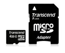 Obrázek k produktu: TRANSCEND  microSDHC 4GB