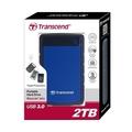 Přenosný pevný disk TRANSCEND StoreJet 25H3B 2TB modrá (blue)