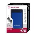 Přenosný pevný disk TRANSCEND StoreJet 25H3B 1TB modrý (blue)