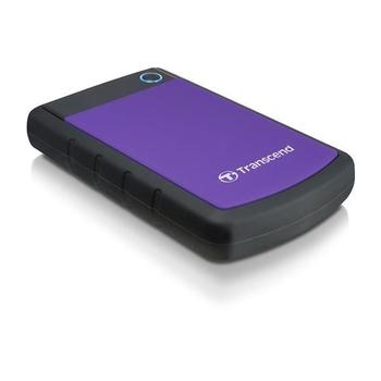 Odolný přenosný pevný disk TRANSCEND  StoreJet 25H3P 1TB, fialový (purple)