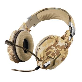 Herní sluchátka TRUST GXT 322D Carus Gaming Headset - desert camo