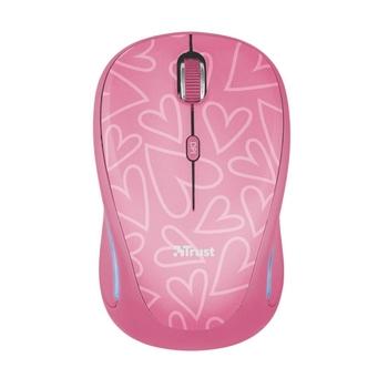 Bezdrátová myš TRUST Yvi FX Wireless Mouse, růžová (pink)