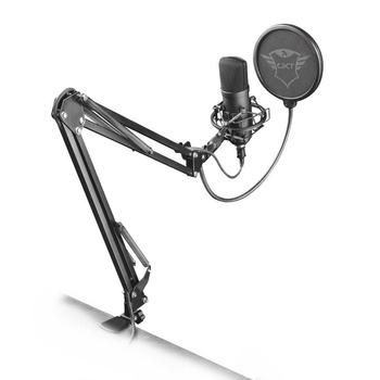Trust GXT 252+ Emita mikrofon / kondenzátorový / stolní / streamovací / USB / polohovatelný stojan /