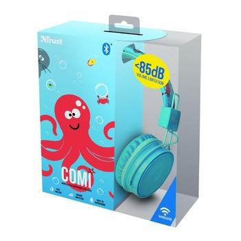 TRUST Comi Bluetooth Wireless Kids Headphones - blue