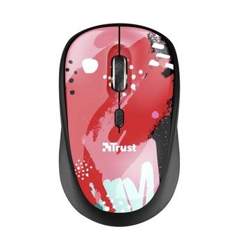 Bezdrátová myš TRUST YVI WIRELESS MOUSE RED BRUSH