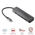 TRUST Rozbočovač Halyx Aluminium USB-C to 4-Port USB-A 3.2 Hub