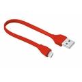 USB kabel TRUST Flat Lightning Cable 20cm červený (red)