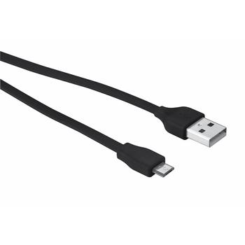 USB kabel TRUST Flat Micro-USB Cable 20cm černý (black)