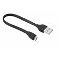 USB kabel TRUST Flat Micro-USB Cable 20cm černý (black)
