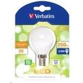 VERBATIM LED žárovka,LED Mini Globe E14 3.5W 3000K WW 250LM 160 Degree