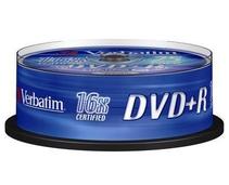 Obrázek k produktu: VERBATIM  DVD+R 16x DataLifePlus, matt silver, 25ks cakebox