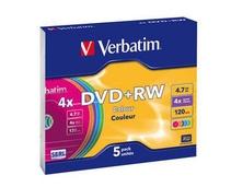 Obrázek k produktu: VERBATIM  DVD+RW Colours