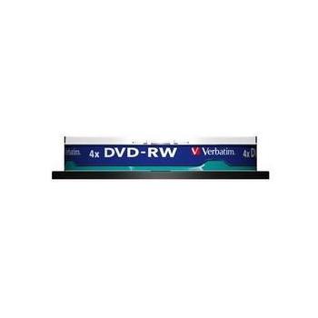 DVD-RW přepisovatelné médium VERBATIM  DVD-RW Matt Silver