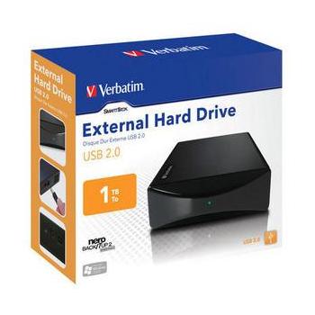 Přenosný pevný disk VERBATIM External Hard Drive 1TB, černý (black), externí
