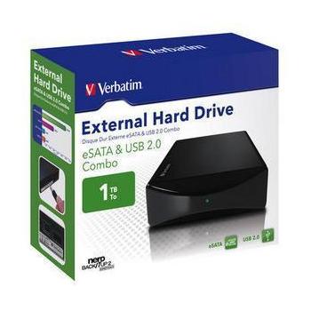 Přenosný pevný disk VERBATIM External Hard Drive 1TB, černý (black)