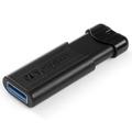 VERBATIM Flash disk Store "n" Go PinStripe/ 64GB/ USB 3.0/ černá