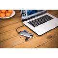 VERBATIM 49142 USB-C Multiport HUB, 3x USB 3.0, 1x USB-C, HDMI, LAN, SD, microSD, šedá dokovací stan