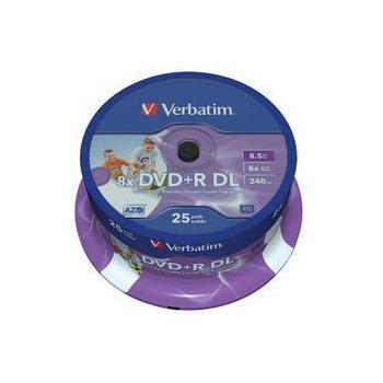 DVD+R DL médium VERBATIM DVD+R Double Layer Matt Silver 43667
