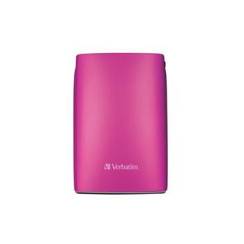 Přenosný pevný disk VERBATIM Store `n` Go USB HDD 500GB, růžový (pink)