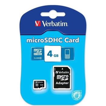 Paměťová karta VERBATIM Micro SDHC 4GB