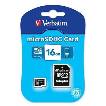 Paměťová karta VERBATIM Micro SDHC 16GB