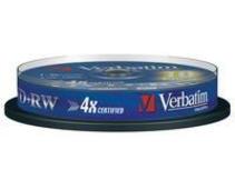 Obrázek k produktu: VERBATIM  DVD+RW 4x DataLifePlus, 10ks cakebox