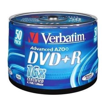DVD+R médium VERBATIM  DVD+R 16x DataLifePlus, matt silver, 50ks cakebox