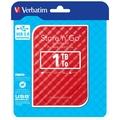 Přenosný pevný disk VERBATIM Store n Go 1TB červený (red)