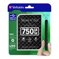 VERBATIM HDD 2.5"""", Gen2 750GB, USB 3.0 Black